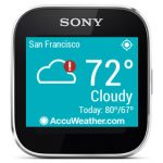 AccuWeather on Sony Smartwatch